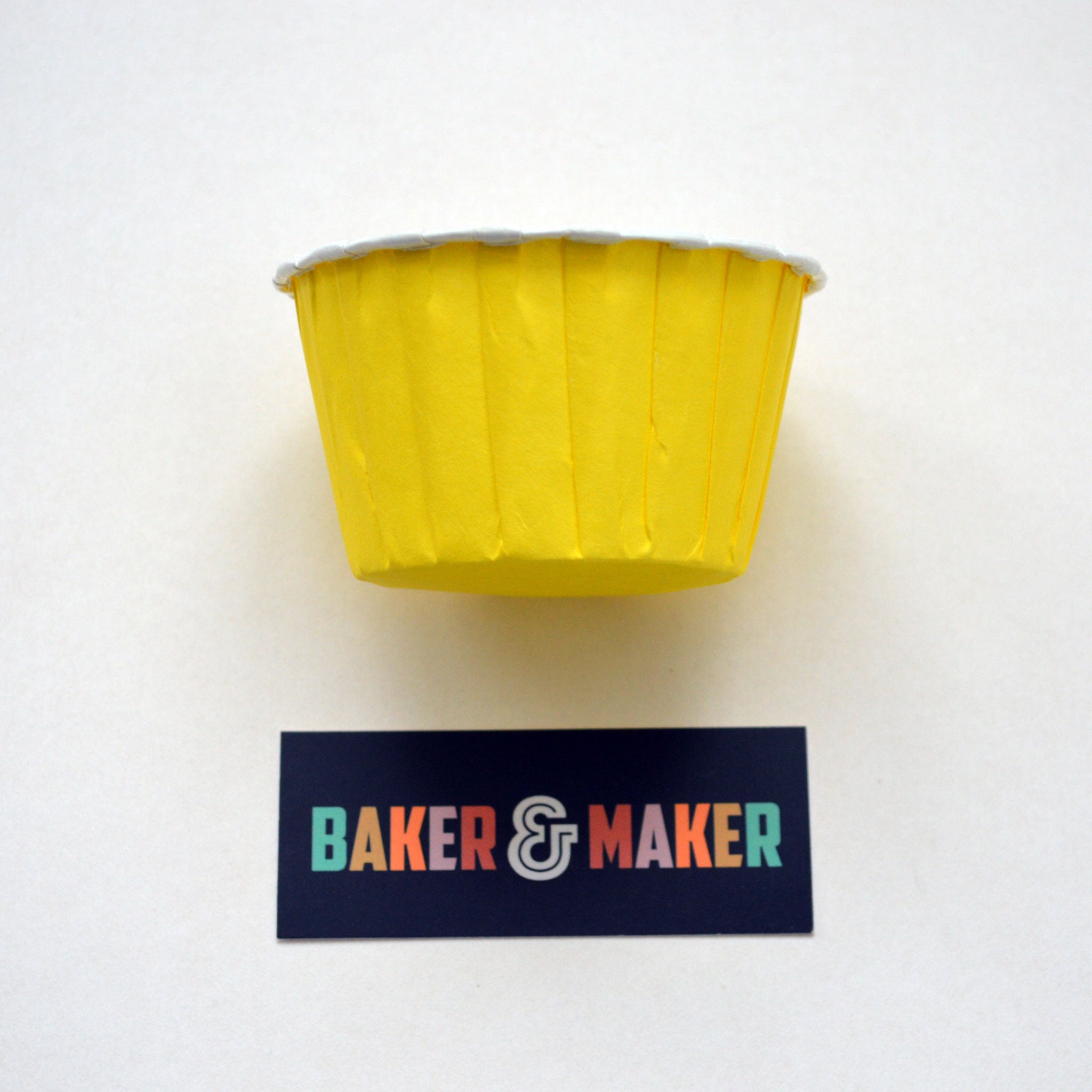 Baking Cups: Pleated Yellow: Pack of 20 or 100